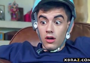 Story-driven video with a really busty mommy