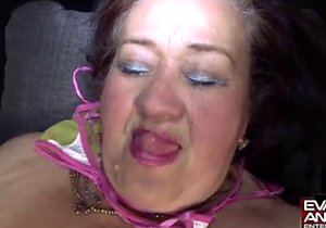 Fat and seductive older lady gets dominated