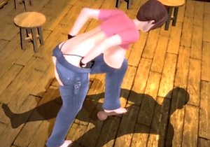 Big booty babe dominated in a 3D mature porn video